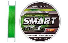 Шнур Favorite Smart PE 3x 150м (l.green) #0.15/0.066mm 2.5lb/1.2kg - фото 1