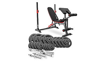 Скамья HS-1095 + Набор Hop-Sport Strong 106 кг