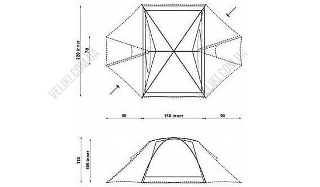 Палатка Hannah Covert 2 - дополнительное фото 1