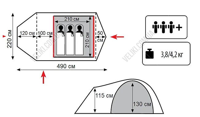 Намет Tramp Lite Twister - дополнительное фото 1