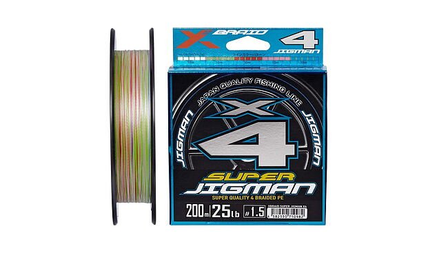 Шнур YGK X-Braid Super Jigman X4 200 м #2,5 0,27 мм 16 кг - фото 1