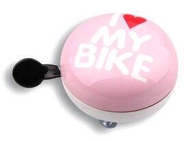 Звонок Green Cycle GBL-458 "I love my bike"