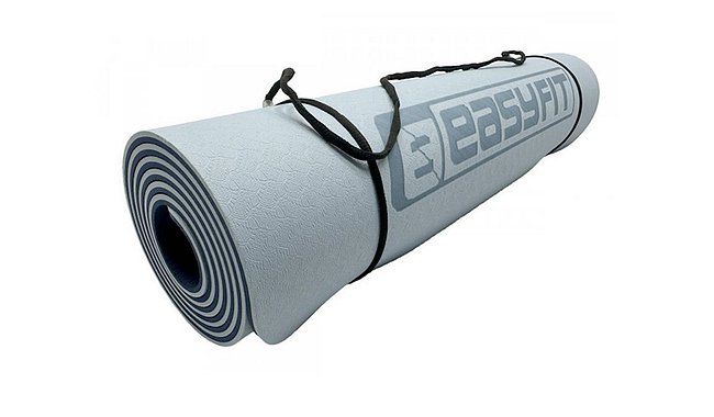 Килимок для фітнесу та йоги EasyFit TPE+TC 6 мм - фото 1