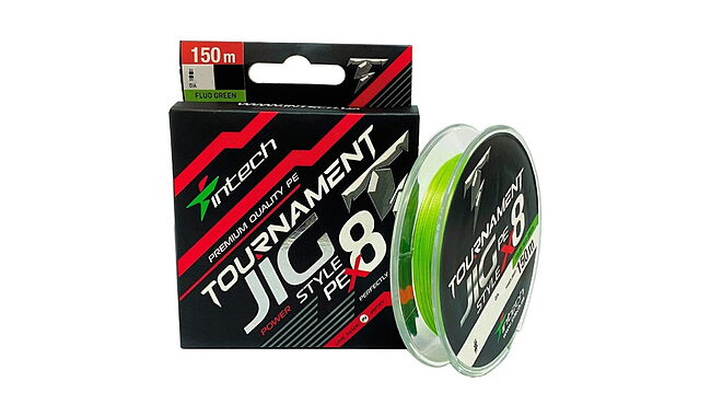 Шнур Intech Tournament Jig Style PE X8 150 м #0,8 5,5 кг - фото 1