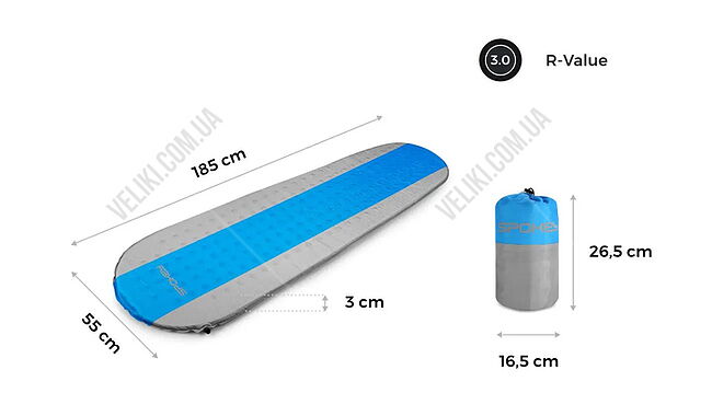 Коврик самонадувной Spokey Air - дополнительное фото 1