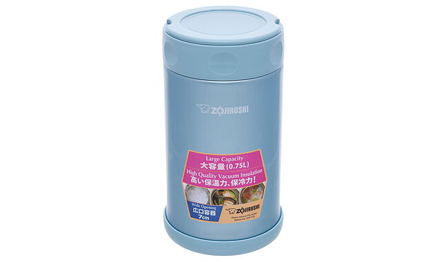 Харчовий термоконтейнер ZOJIRUSHI SW-FCE75AB 0.75l Блакитний - фото 1