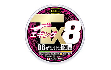 Шнур Duel Tx8 150 м #0,6 0,13 мм 6,4 кг