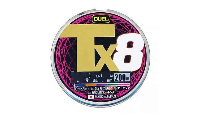 Шнур Duel Tx8 200 м #0,6 0,13 мм 6,4 кг - фото 1