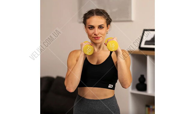 Гантелі Hop-Sport HS-V015DR 2x1,5 кг - дополнительное фото 3