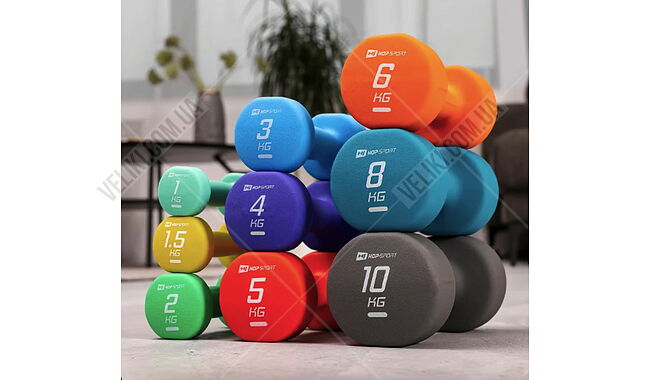 Гантелі Hop-Sport HS-V010DR 2x1 кг - дополнительное фото 5
