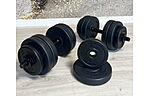 Гантелі RN-Sport 2х21 кг + перехідник під штангу на 42 кг - дополнительное фото 5