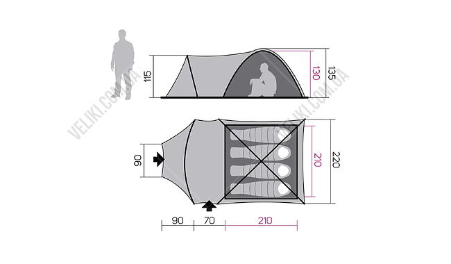 Палатка Hannah Arrant 4 - дополнительное фото 7