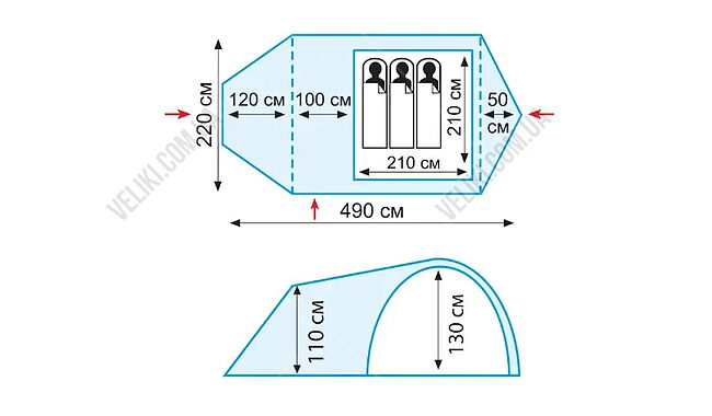 Палатка Tramp Grot 3 - дополнительное фото 2