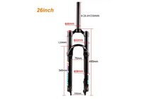 Вилка Bolany Disc 26" 1 1/8" 100 мм - дополнительное фото 4