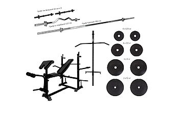Лава для жиму WCG 0090 + Тяга + Бруся + Набір HARD штанга 80 КГ