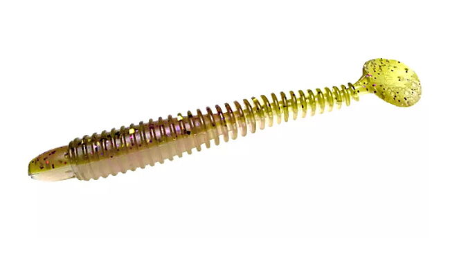 Віброхвіст Lunker City Swimming Ribster 4" 10 шт - фото 4