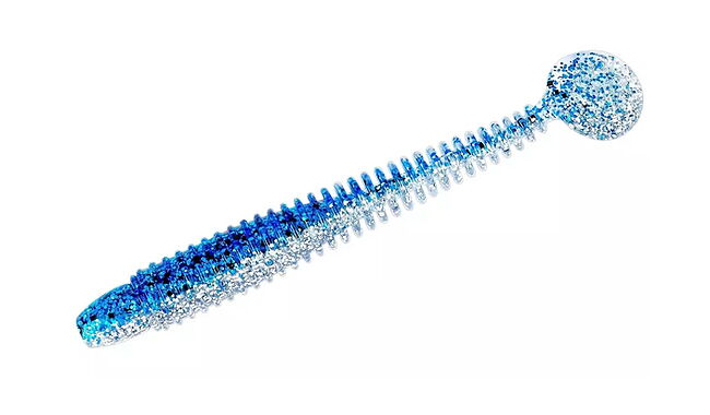 Віброхвіст Lunker City Swimming Ribster 4" 10 шт - фото 5