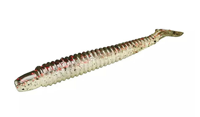 Виброхвост Lunker City Swimming Ribster 4" 8 шт - фото 1
