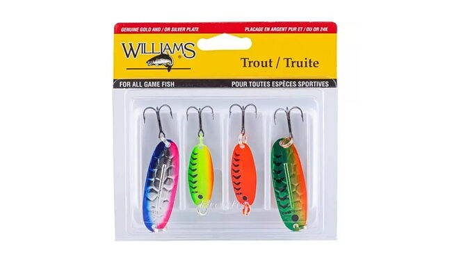 Набір блешень Williams Trout 4-Pack Williams Kit UV - фото 1