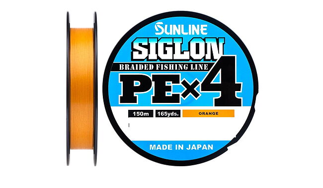 Шнур Sunline Siglon PE х4 150m (оранж.) #3.0/0.296 mm 50lb/22.0 kg - фото 1