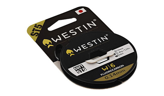 Флюорокарбон Westin W6 ST5 Fluorocarbon 50 м 0,17 мм 1,7 кг - фото 1
