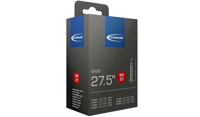 Камера 27.5" Schwalbe 40/62-584 Presta 40 мм - фото 1