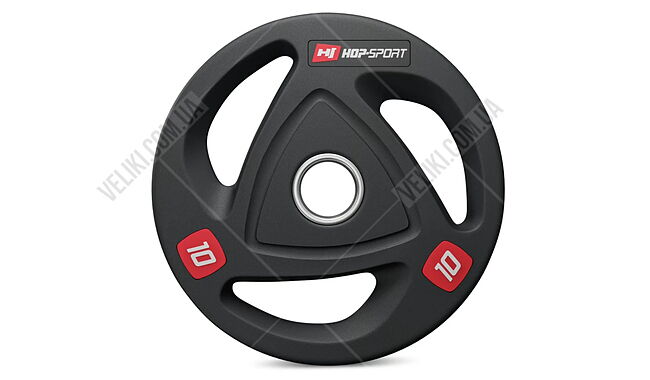 Диск олімпійський Hop-Sport 10 кг - дополнительное фото 1