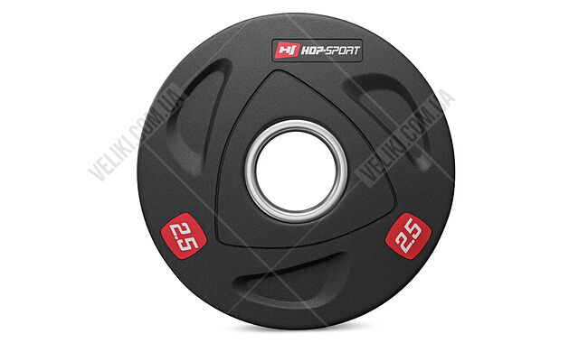 Диск олимпийский Hop-Sport 2,5 кг - дополнительное фото 1
