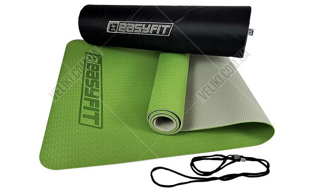 Килимок для фітнесу та йоги EasyFit EF-1924s 6 мм - дополнительное фото 1
