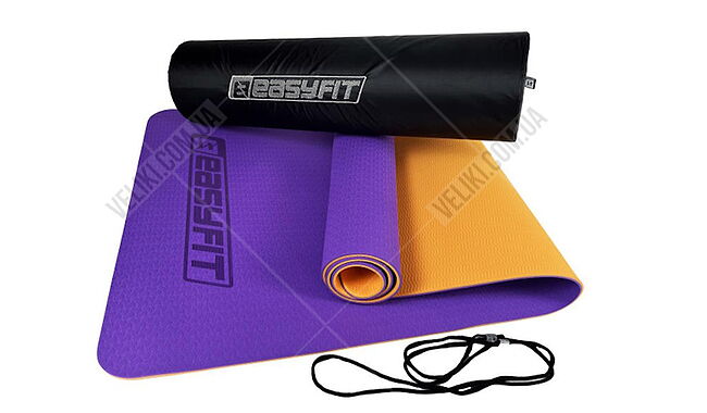 Килимок для фітнесу та йоги EasyFit EF-1924s 6 мм - дополнительное фото 14