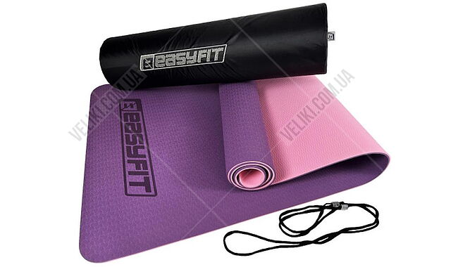 Килимок для фітнесу та йоги EasyFit EF-1924s 6 мм - дополнительное фото 11
