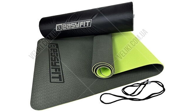 Килимок для фітнесу та йоги EasyFit EF-1924s 6 мм - дополнительное фото 8