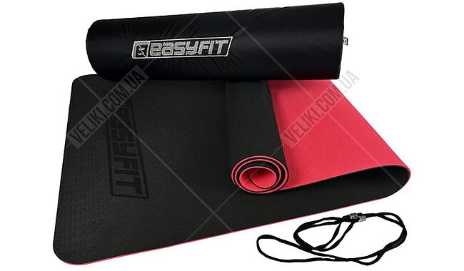 Килимок для фітнесу та йоги EasyFit EF-1924s 6 мм - дополнительное фото 5