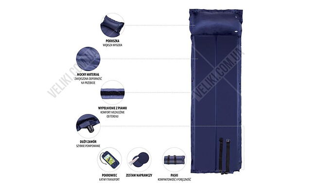 Коврик самонадувной Nils Camp NC4008 - дополнительное фото 4