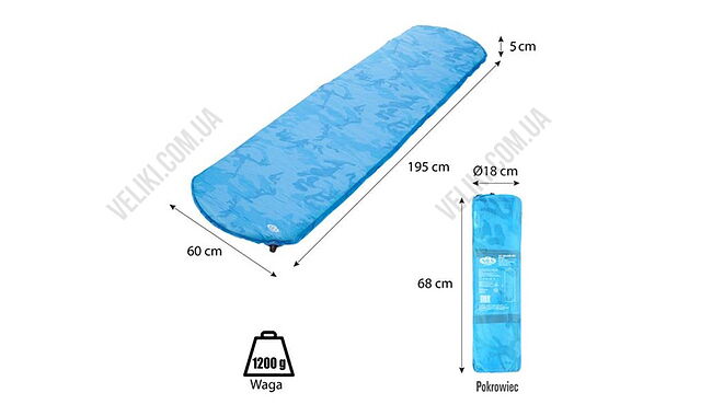 Килимок самонадувний Nils Camp NC4062 - дополнительное фото 2