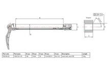 Вісь передня SR Suntour 15QLC32 15x110 мм OEM - дополнительное фото 1