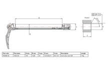 Ось передняя SR Suntour 15QLC32 15x100 мм OEM - дополнительное фото 1