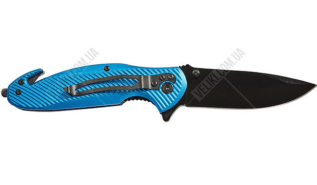 Ніж Active Birdy blue, сталь - 3Cr13MoV, руків’я - алюміній , довжина клинка - 90 мм, довжина загальна - 210 мм - дополнительное фото 1