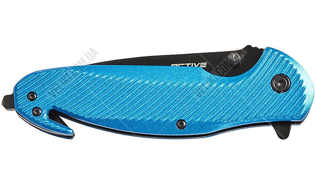 Ніж Active Birdy blue, сталь - 3Cr13MoV, руків’я - алюміній , довжина клинка - 90 мм, довжина загальна - 210 мм - дополнительное фото 2