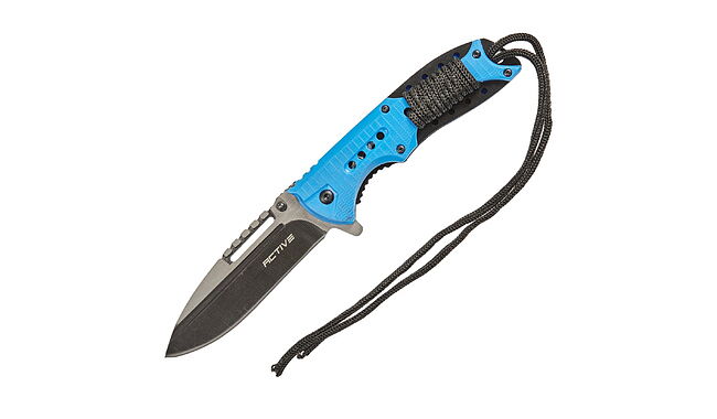 Ніж Active Roper Blue, сталь - 3Cr13MoV, руків’я - пластик, довжина клинка - 97 мм, довжина загальна - 217 мм - фото 1
