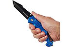 Ніж Active Satellite Blue, Марка сталі - 420, Матеріал руків’я - алюміній, Довжина загальна - 202 мм, Довжина клинка - 80 мм. Вага - 125 г - дополнительное фото 4