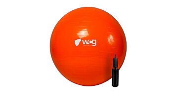 М'яч для фітнесу WCG 55 Anti-Burst 55 см + насос