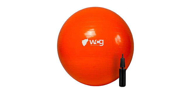М'яч для фітнесу WCG 55 Anti-Burst 55 см + насос - фото 1