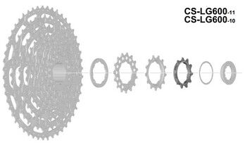 Зірка касети Shimano CS-LG600 11T