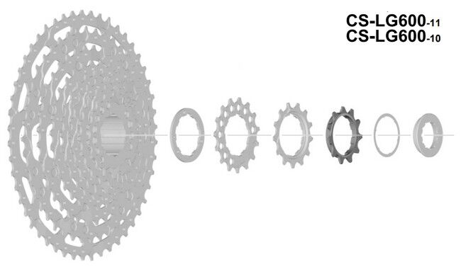 Зірка касети Shimano CS-LG600 11T - фото 1
