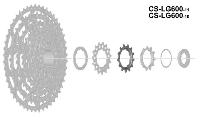 Звезда кассеты Shimano CS-LG600 13T - фото 1