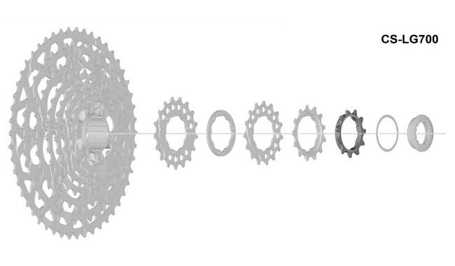 Звезда кассеты Shimano CS-LG700 11T - фото 1