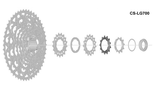 Звезда кассеты Shimano CS-LG700 13T - фото 1
