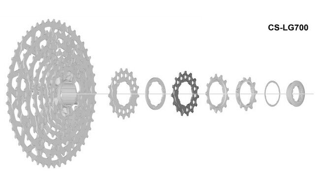 Звезда кассеты Shimano CS-LG700 15T - фото 1