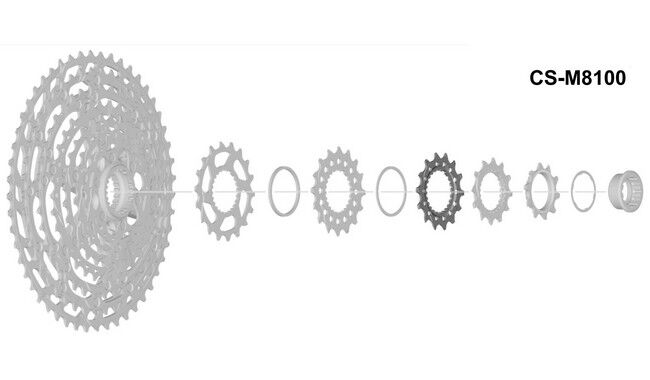 Зірка касети Shimano CS-M8100 14T - фото 1